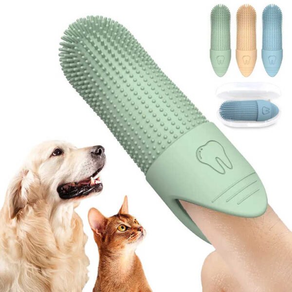 Pet Silicone Finger Toothbrush - Image 2